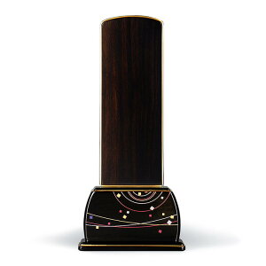 【黒檀位牌】四季の華 宙(そら)本金蒔絵【サイズ4種類(3寸5分〜5寸)】【文字彫り無料】お位牌 コンパクト 唐木位牌 こくたん まきえ シンプル モダン 小さい 手元供養位牌 文字代無料