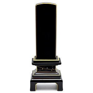 【紫檀位牌】【文字彫り代無料(金文字)】【日本製/国産】四季彩 宙(そら)【サイズ4種類(3寸5分〜5寸)】◆本金蒔絵◆黒塗り唐木位牌 モダン位牌 蒔絵位牌 手元供養 まきえ きれい