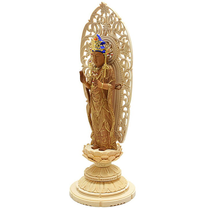 楽天市場】【仏像】聖観音菩薩 6寸(高さ36cm)☆仏身-尾州檜製-金メッキ金具・金泥仕様弊社仏師作-日本製仏像木製-ひのき材木製仏像 観音様 観音菩薩 特別価格仏像 訳あり仏像 アウトレット価格仏像 : ごくらくや 楽天市場】【仏像】聖観音菩薩 6寸(高さ36cm)☆仏身-尾州檜製-金メッキ金具・金泥仕様弊社仏師作-日本製仏像木製-ひのき材木製仏像 観音様 観音菩薩 特別価格仏像 訳あり仏像 アウトレット価格仏像 : ごくらくや