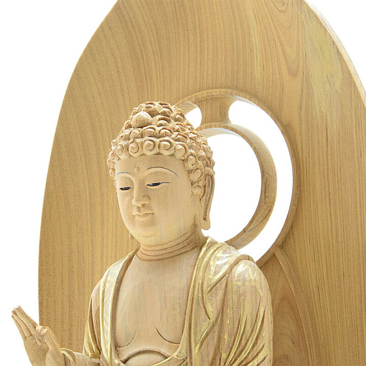 楽天市場】【仏像】木製仏像「阿弥陀如来」現代風仕様☆サイズ2種（3寸 