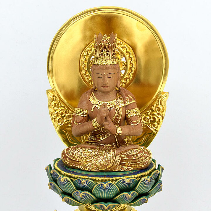 楽天市場】【仏像】白檀仏像「大日如来」日本製 仏師作 3寸5分（総高さ 