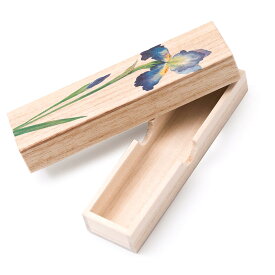 【ポイント10倍 エントリーで】【線香入れ】木製 「菖蒲 お線香入れ」※箱入り◆ドリパージュ加飾仕様【日本製】【木製品／手作り品／当店限定品】収納j箱 線香差し 仏具 木製 現代仏具 贈答品 記念品 粗供養品 法事お返し doripasenkou