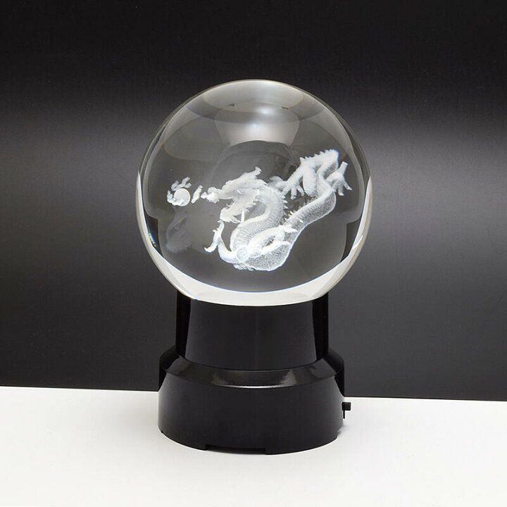楽天市場】【縁起物】水晶-龍（ドラゴン）◇水晶製（径9.5cm）☆ライト 
