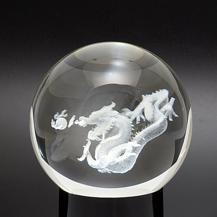 楽天市場】【縁起物】水晶-龍（ドラゴン）◇水晶製（径9.5cm）☆ライト 