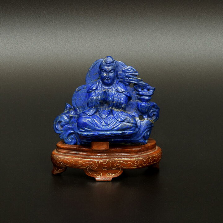 楽天市場】【石仏】瑠璃（ラピスラズリ）- 修験者/山伏（手彫り）1寸3 