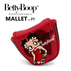 Betty Boop(TM) ベティー ブープ(TM) パターカバー マレットタイプ OHC0015 キャラクター アニメ ベティちゃん ゴルフヘッドカバー パター用カバー HTCゴルフ ホクシン交易