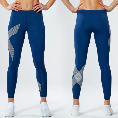 2XU(ツー・タイムズ・ユー)レディースコンプレッションタイツあらゆるスポーツやトレーニング&疲労回復に使える万能の着圧機能のレギンス(コンプレッションロングタイツ)【返品交換不可】