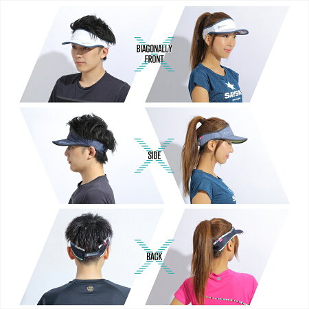 楽天市場 ランバイザー サンバイザー バイザー メンズ レディース ユニセックス スポーツ ランニング ウォーキング ゴルフ テニス トライアスロン 屋外 洗濯可能 軽量 快適 オシャレ サイズ調整可能 丸洗い可能なランバイザー ゴラッソ