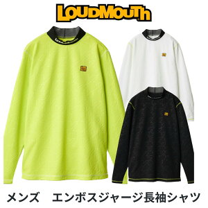 送料無料【新品】ラウドマウス長袖モックネックシャツ775500【ゴルフウェア】【メンズ】【秋冬ウェア】【w0】【p0】