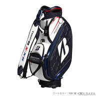 刻印対応【中古】S ：ブリヂストンキャディバッグ ツアーレプリカモデル CB2601 カラー：NW（紺/白）
