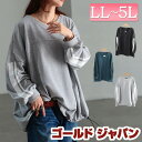 大きいサイズ レディース チュニック 裾ドロスト配色ラインチュニック 長袖 Vネック ドルマン ロング ドロスト バルーン ライン 配色 ドロップショルダー ストレッチ 無地 ゆったり 秋新作 秋服 冬服 春服 LL 2L 3L 4L 5L ブラック 黒 杢グレー グリーン ゴールドジャパン