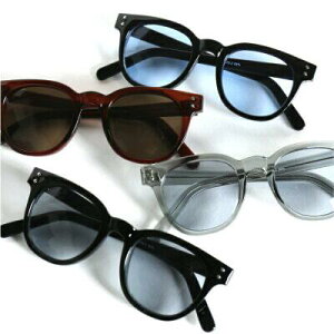 モダン オーセンティック ニューヨーカー ナード 伊達メガネ サングラス レディース メンズ 伊達メガネ ウェリントン おしゃれ かわいい 大きめ カラーレンズ UVカット 黒ぶち クリアフ