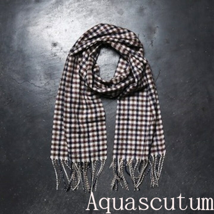楽天市場】送料無料 アクアスキュータム マフラー Aquascutum アクア  