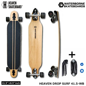 OXP[g{[hHEAVEN SKATEBOARD DROP SURF 41.5 wuXP[g{[hhbvT[tEH[^[{[tBVXeR{lC̃T[tXP[gWATERBORNE FIN SYSTEM SURFandRAIL ADAPTER@Ԍ