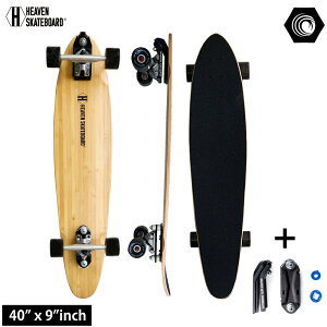 �����O�X�P�[�g�{�[�hHEAVEN SKATEBOARD BAMBOO 40WBF �w�u���X�P�[�g�{�[�h�o���u�[40�E�H�[�^�[�{�[���R���{�f�ނɒ|���g�p�����N���[�W���O�{�[�h�l�C�̃T�[�t�X�P�[�gWATERBORNE ���ʌ��胂�f��
