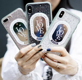 送料込み mikiwuu ミキウー LOVE iPhone 6/6s, 7, 8Plus iPhoneX/ XS iPhoneXSMAX iPhoneXR 携帯ケース スマホケース モバイルケース キラキラ グリッター おしゃれスマホケース かわいい おしゃれ 携帯ケースカバー 韓国