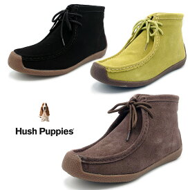 Hush Puppies ハッシュパピー レディース スエード ショートブーツ L-3007T 靴