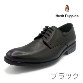 Hush Puppies ハッシュパピー メンズ プレーントー ビジネスシューズ M-901T ブラック 靴