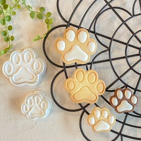 KUNNKENN クッキー型 【イヌ】肉球 クッキー型 かわいい プレゼント ギフト おしゃれ 誕生日 記念日 お祝い 犬 dog 猫 動物 ペット クッキー クッキー缶 アイシングクッキー　No.25-04D ベーキング家庭用