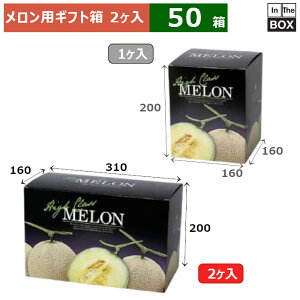 メロン用ギフト箱 グランドメロンL 2ヶ入り 310×160×200(mm) 5玉サイズ、9kgクラス2個「50箱」