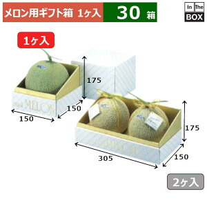 メロン用ギフト箱 金台紙メロン 1ヶ入 150×150×175(mm) 6玉サイズ、8kgクラス「30箱」