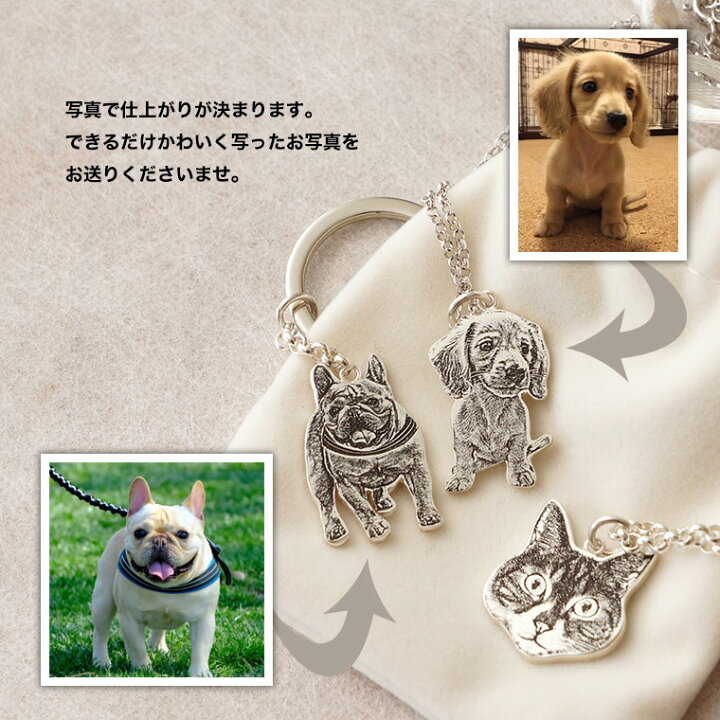 楽天市場】ペット 写真 シルバー アクセサリー 名入れ 犬 猫 銀 動物 