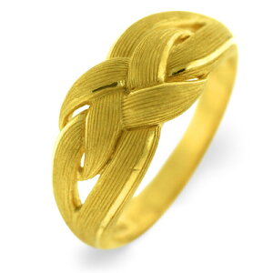 純金 リング 指輪 編目模様 レディース 女性 24K 24金 ゴールドジュエリー 記念日 誕生日 贈り物 PRIMAGOLD プリマゴールド 送料無料