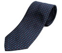 FRANCO BASSI　フランコバッシ　ネクタイ　正規取扱店　FRANCO BASSI-D16-4　ネイビードット柄