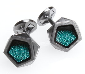TATEOSSIAN（タテオシアン）カフリンクス　日本販売店　CF0447-Turquoise Caviar Beads