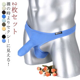 2枚セット 下着 メンズ ビキニ コスチューム パンツ 男性 パンティー Tバック 男性用 過激 メンズ 男 セクシー ランジェリー セクシー 大きいサイズ ショーツ 送料無料