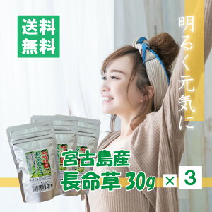 オーガニック♪長命草(粉末)【30g×3パックセット】【宮古島長命草100%】【送料無料】|国産 沖縄宮古島のハーブティー プチギフト 贈り物 プレゼント ギフト 敬老の日
