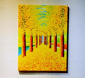 絵画 黄金の道 インテリア絵画 肉筆油絵 アートパネル インテリア 壁掛け 風景画 油絵 ポスター アート アートパネル リビング 玄関 プレゼント モダン アートフレーム おしゃれ 飾る 巣ごも