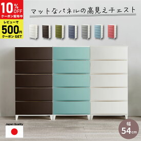 【クーポンで15%OFF! 4/24 20:00カラ】 収納ケース 引き出し ルームス ワイド 5段 (幅54 奥行42 高さ107cm) 中身が透けない 簡単組み立て 日本製 チェスト 収納ボックス プラスチック おしゃれ 衣装ケース リビング タンス RSD-S545