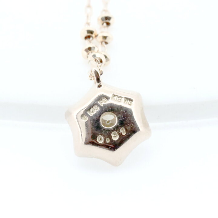 楽天市場】【中古】 エステール ダイヤモンド ネックレス 0.31ct K18PG 