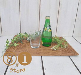 アタ製 ランチョンマット 手編み 長方形 スクエア ナチュラル バリ島