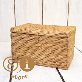 アタ製 インテリア バスケット スクエア 籠 アクセサリーケース 収納ケース 小物収納 マスクケース バリ島