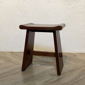 ウリン材 無垢 木製ベンチスツール Type2