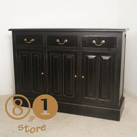 【期間限定最安】アンティーク調 レジカウンター 幅125cm 【ブラック】カウンター レジカウンター バーカウンター 受付 待合 店舗 什器 ヨーロッパ イギリス 英国 デザイン アンティーク ヴィンテージ 無垢材 工房 職人 手作り ハンドメイド