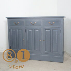 【期間限定最安】アンティーク調 レジカウンター 幅125cm 【グレー】カウンター レジカウンター バーカウンター 受付 待合 店舗 什器 ヨーロッパ イギリス 英国 デザイン アンティーク ヴィンテージ 無垢材 工房 職人 手作り ハンドメイド