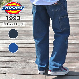 DICKIES ディッキーズ 1993 ペインターパンツ デニム ジーンズ メンズ ストレート リラックスフィット ハンマーループ ウォッシュ加工 作業着 ワークパンツ