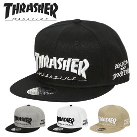 スラッシャー キャップ メンズ レディース THRASHER ベースボールキャップ ストリート ブランド ロゴ マグロゴ 帽子 スナップバック