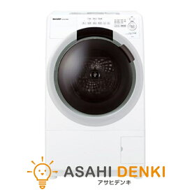 洗濯機(ドラム式 ～7.9kg) シャープ ES-S7J-WL 一人暮らし クリスタルホワイト系 左開き洗濯7.0kg 乾燥3.5kg
