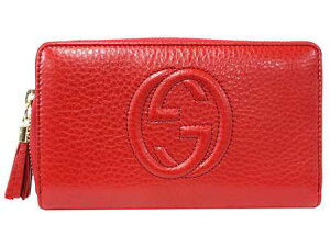 GUCCI282413-A7M0G-6523グッチ財布SOHOインターロッキングGジップアラウンドレッドラウンドファスナー