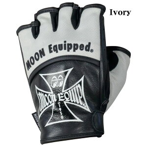 IIG[X MOONEYES OMG-034 [ACY HALF FINGER GLOVE w bVO[u n[ttBK[ MOON Equipped oCN XN[^[ ] O[u t  H AJ  JbRCC bV
