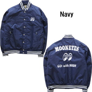 オリオンエース MOONEYES OMJ-044 VIRSITY JACKET ムーンアイズ スタジアムジャンパー スタジャン 防寒 防風 ウィンター ライダースジャケット プロテクター カジュアル アメリカン アメカジ あった