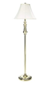 送料無料 輸入ランプ フロアランプ FLOOR LAMP 輸入家具 Decor Therapy 真鍮 ゴールド Polished Brass 高級 ポリッシュドブラス フロアスタンド リビング ベルランプ アメリカ