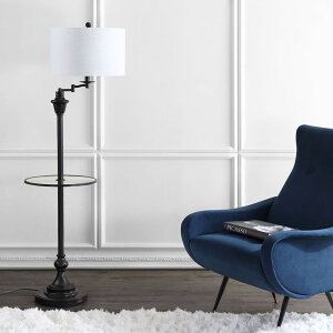  Av tAv FLOOR LAMP AƋ JONATHAN-Y WiTC e[utv Swing Arm Floor Lamp XCOA[  tAX^h XCO rO ubN BLACK A
