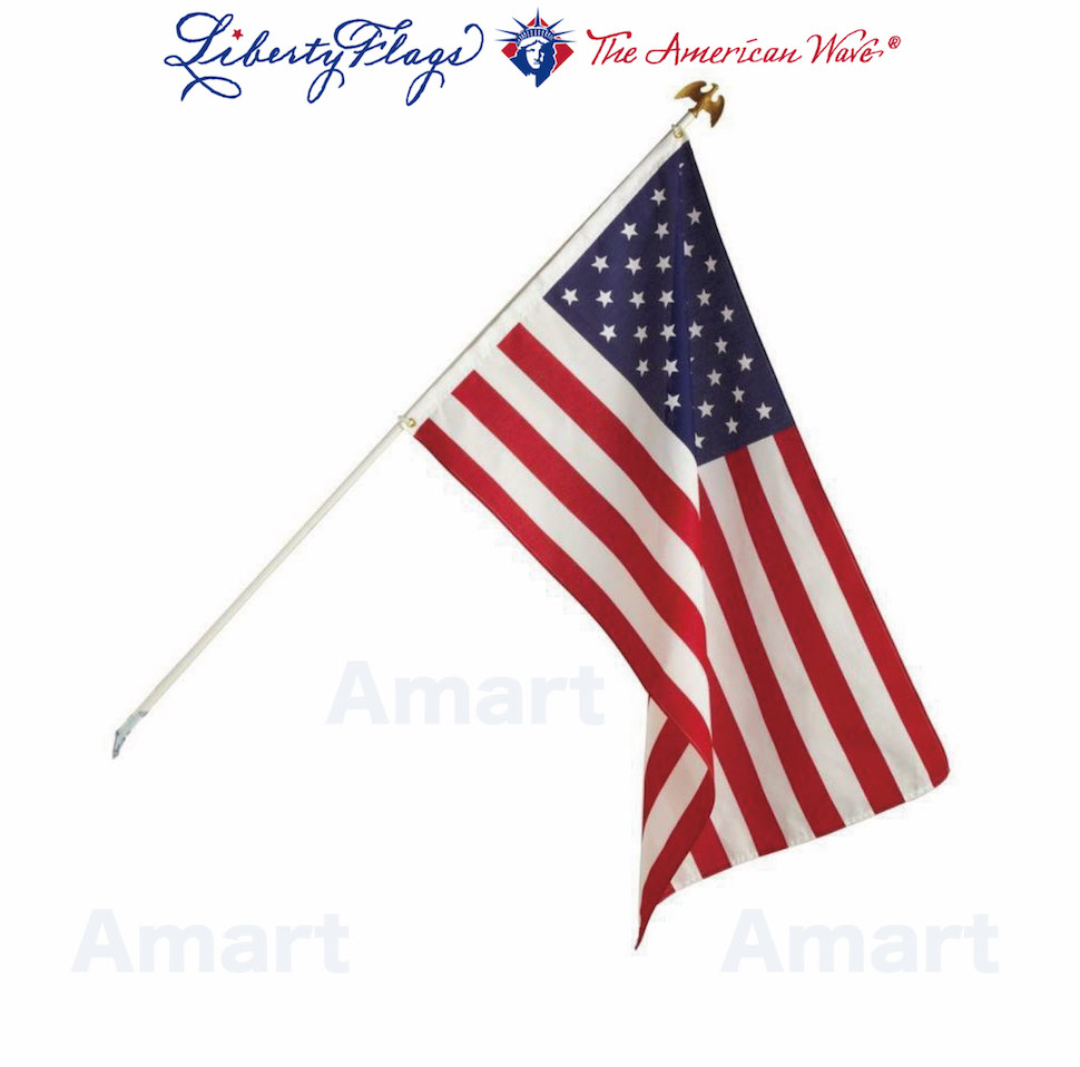 アメリカ国旗 アメリカ製 メイドインUSA 星条旗 LIBERTY FLAGS USA 新品未使用正規品 FLAG ポールセット 爆売り Made in 旗 USフラッグ フラッグ W152xH91cm 3'x5'