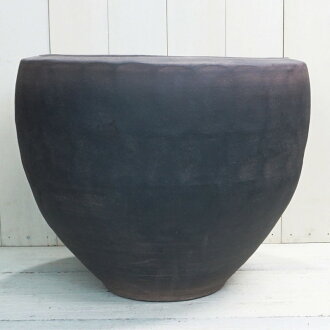 楽天市場 鉢カバー おしゃれ 大型 陶器鉢 ロンド S 50cm 16号 底穴なし ブラック ブラウン プランター 浅い 浅鉢 植木鉢 平鉢 丸い 和風 洋風 模様 寄せ植え 屋外 陶器 鉢 特大 大きめ ガーデニング 室内 植え替え 鉢植え 園芸 観葉植物