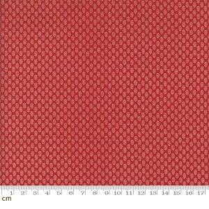 【Moda モダ】Atelier de France-13808-11(3A-01) レッド系 赤色 ドット柄 水玉 レトロ アンティーク フレンチジェネラル コットン100% シーチング【10cm単位販売】